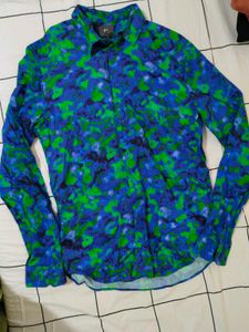 New Abstract Print Long Sleeve Shirt