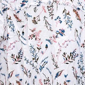 Floral Print Bell Sleeve Top
