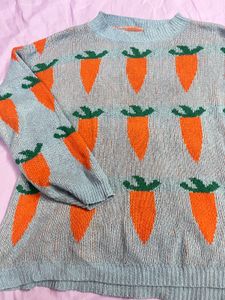 Cute Carrot Knit Sweater