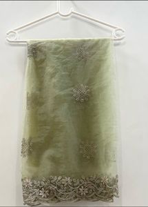Olive Green Embroidered Kurta Set