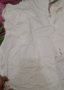 National Festival Special White Kurti Set
