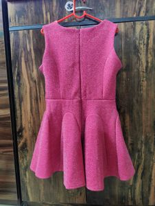 Sparkly Pink A-Line Party Dress