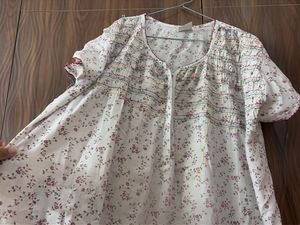 Comfortable Vintage-Inspired Floral Night Wear