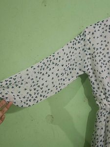 Heart Print Midi Dress