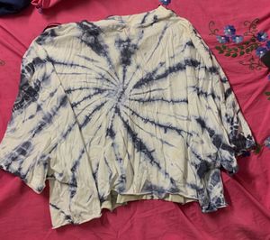 Rolling Stones Tie Dye Cropped Tee
