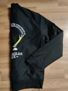 Black Bomber Jacket with U.S. Patch