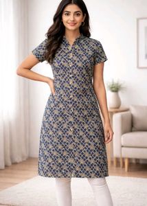 Printed Straight Kurta