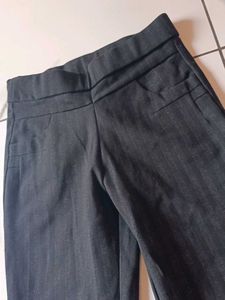 Women’s Stylish Dark Blue Wide-Leg Pants | High-Wa
