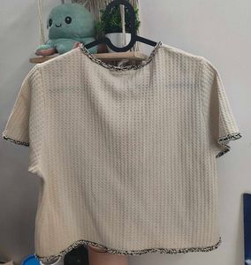 Stylish Waffle Knit Button-Up Top