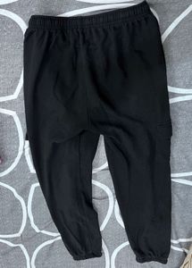 Black Cargo Joggers