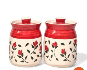 Ceramic Storage Jars (Set of 2)