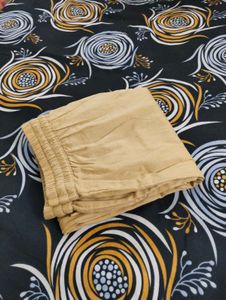 Tan Casul Straight Cut Pants