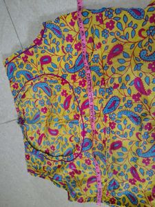 Traditional Yellow Paisley Print Lehenga Choli Set