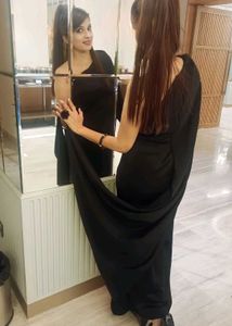 Elegant Black One-Shoulder Dress