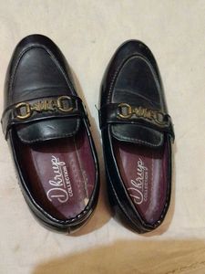 Black Leather Loafers