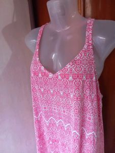 Pink Printed Nightgown