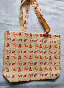 Floral Print Tote Bag