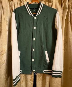 Green & White Varsity Jacket