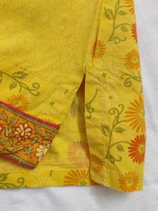 Cotton Floral Embroidered Sleeveless Top
