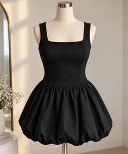 Bangkok Boutique Black Bubble Mini Dress