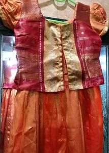 Indian Traditional Silk Skirt and Top Set