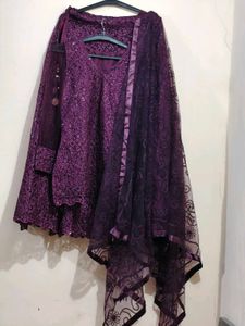 Elegant Sequin Embroidered sharara kurti