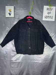 Zara Black Denim Jacket