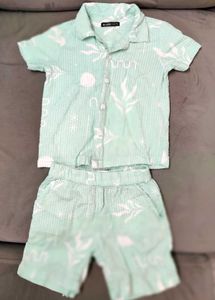 Mint Green kids cord Set