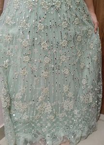 Lehenga Choli with pearl and mirror work
