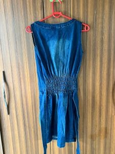 Stylish Denim Button-Up Dress