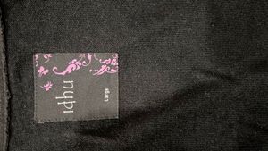 wollen Black Embroidered Designer Kurti