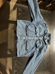 Denim Overalls &amp; Jacket Set