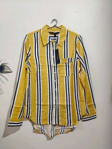 VERONICA BEARD Striped Button-Down Shirt