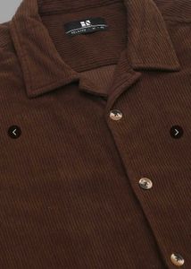 Men's Brown Short Sleeve Shirt