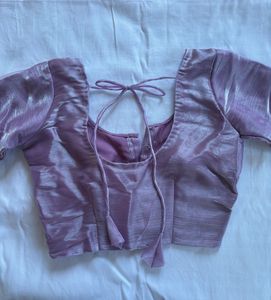 OFFER🎉Shimmering Lavender Saree with blouse