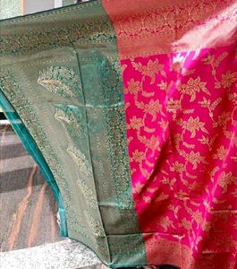 semi pattu saree 💚💓