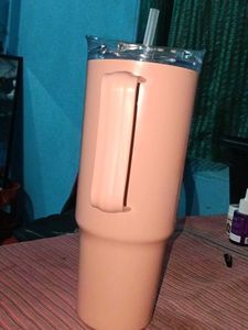 Large Tumbler with Straw
