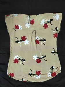 @99 Nude Floral Top