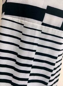 Monochrome Striped textured Dress