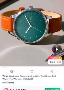 Titan Women's Watch with Leather Strap