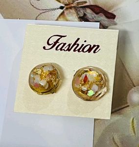 Resin Square Earrings 3 Pair Combo