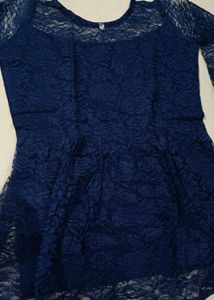 Blue Lace Top