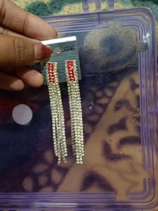Dangling Rhinestone Earrings