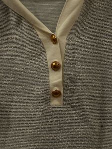 Elegant Textured Polo Neck Top