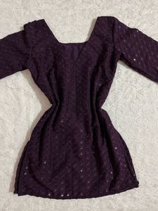 Desi sequence corset back kurti