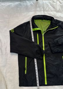 Men's Black &amp; Neon Windbreaker Jacket