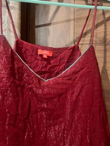 Sparkling Layered Spaghetti Strap Top