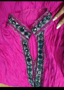 Magenta Fit &amp; Flare Dress