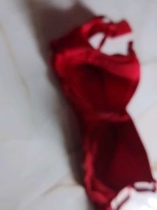 Red Padded Bra