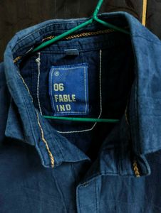 Men's Blue Short Sleeve Shirt
